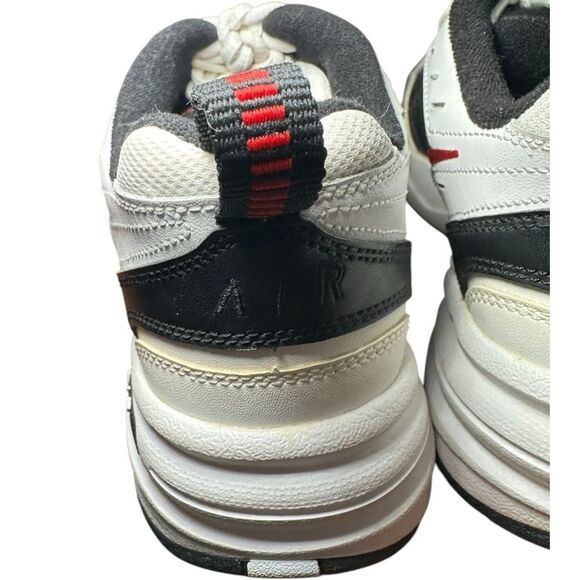 Nike Air monarch full length standard width D size 8.5. Black/white red swoosh - Picture 9 of 11